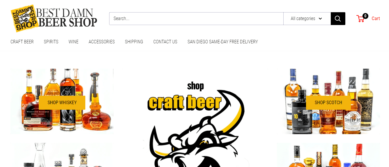 Best Damn Beer Shop's Homepage