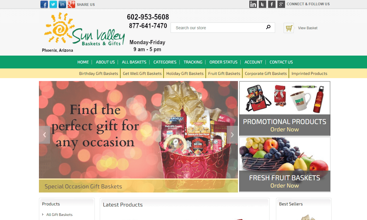 Sun Valley Baskets and Gifts' Homepage