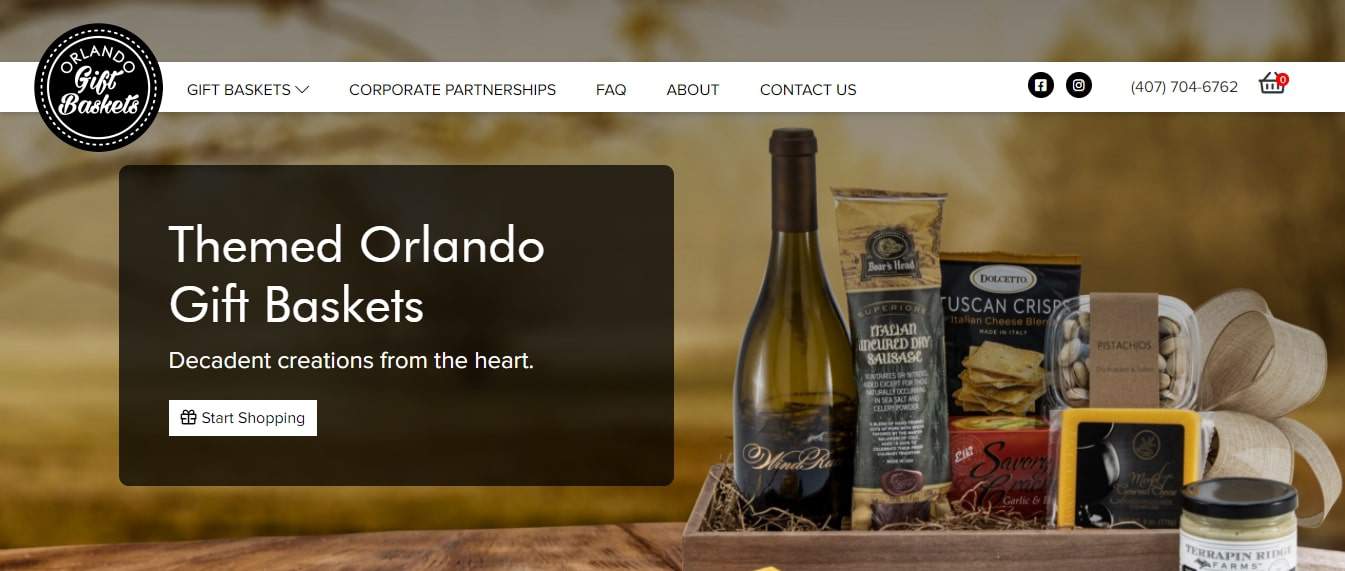 Orlando Gift Baskets' Homepage