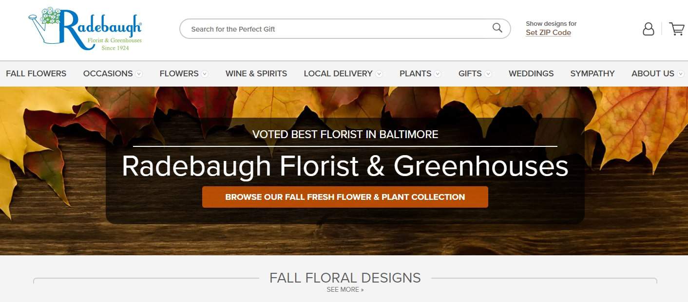 Radebaugh Florist and Greenhouses' Homepage