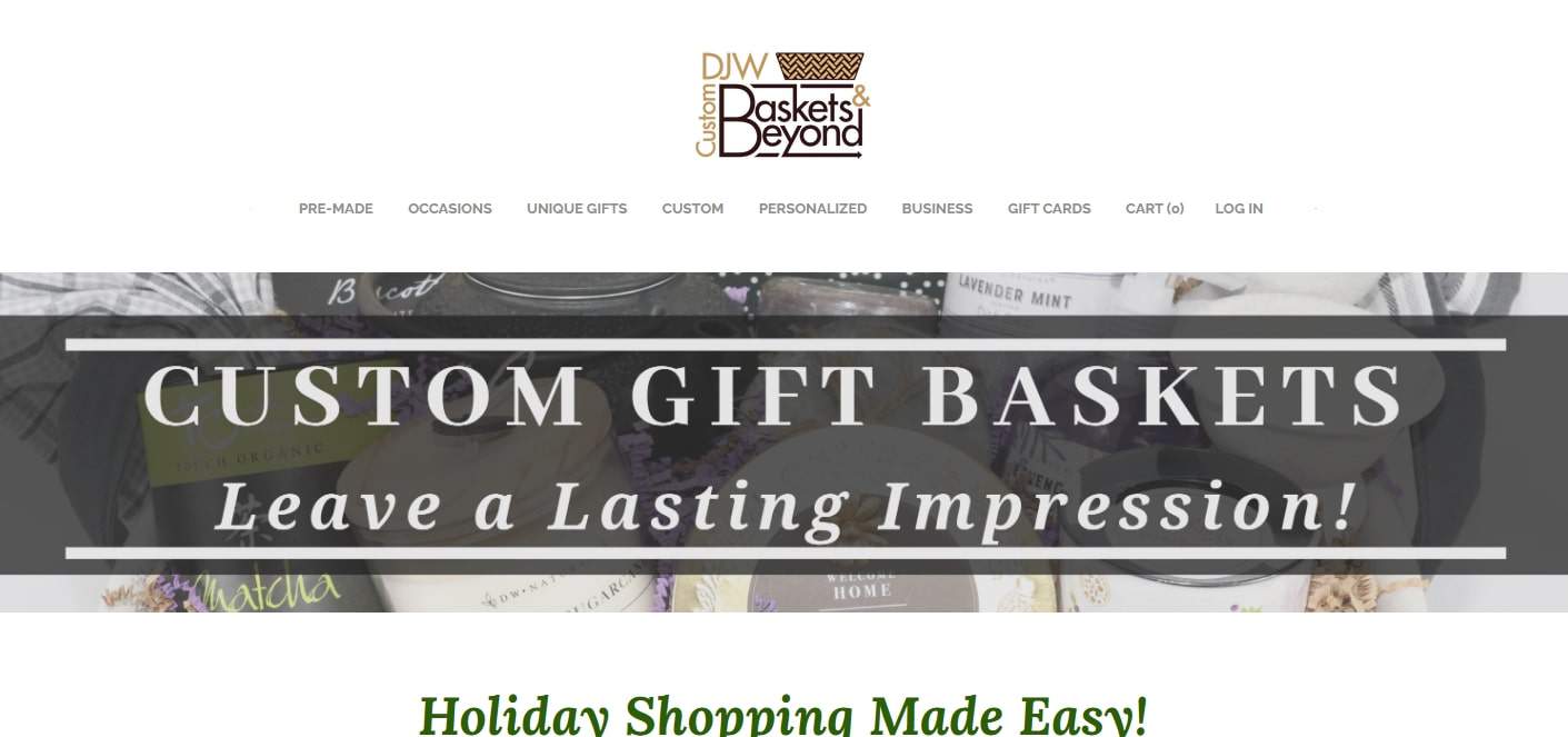 DJW Baskets and Beyond's Homepage