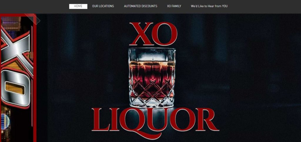 XO Liquor's Homepage
