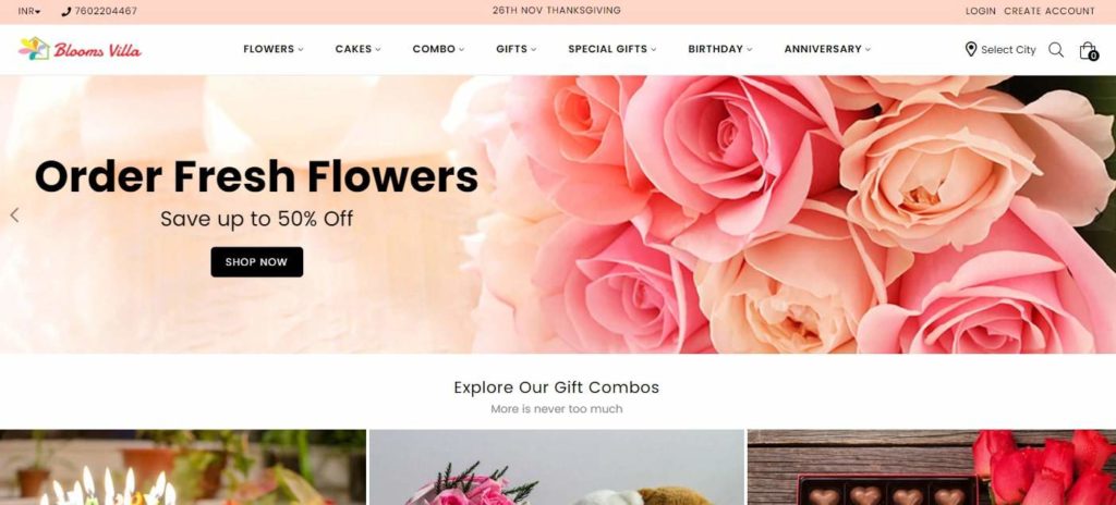 Blooms Villa's Homepage